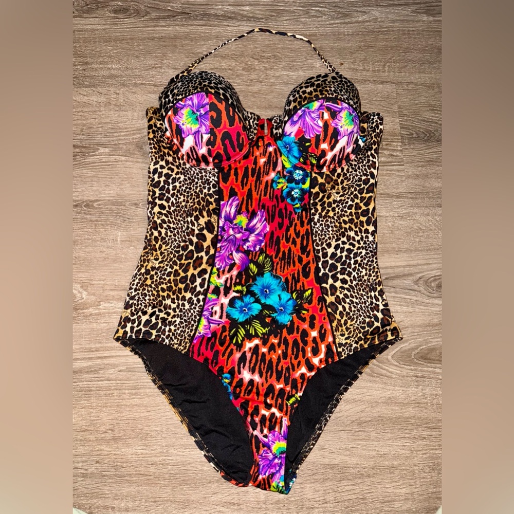 NWT Victoria's Secret Bombshell Leopard Print One Piece Swimsuit